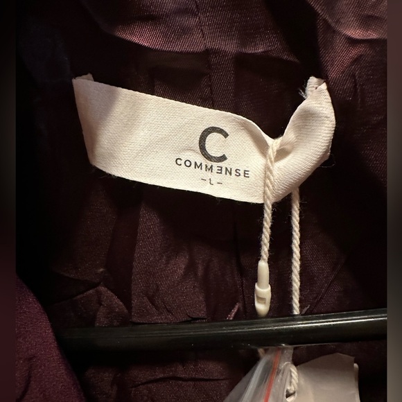 Commense- Double Breasted Burgundy Suit Jacket (Size L) - Picture 7 of 10